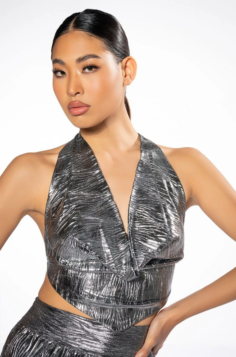 ABOVE ALL METALLIC CROP TOP 3 ABOVE ALL METALLIC CROP TOP