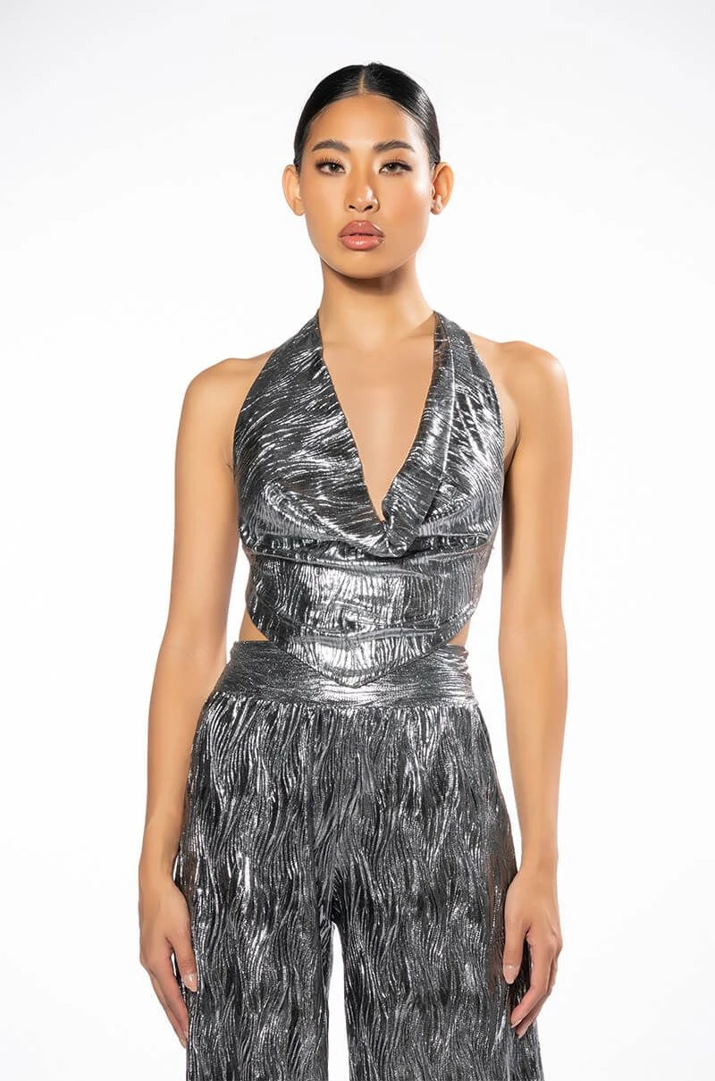 ABOVE ALL METALLIC CROP TOP 5 ABOVE ALL METALLIC CROP TOP - Image 3