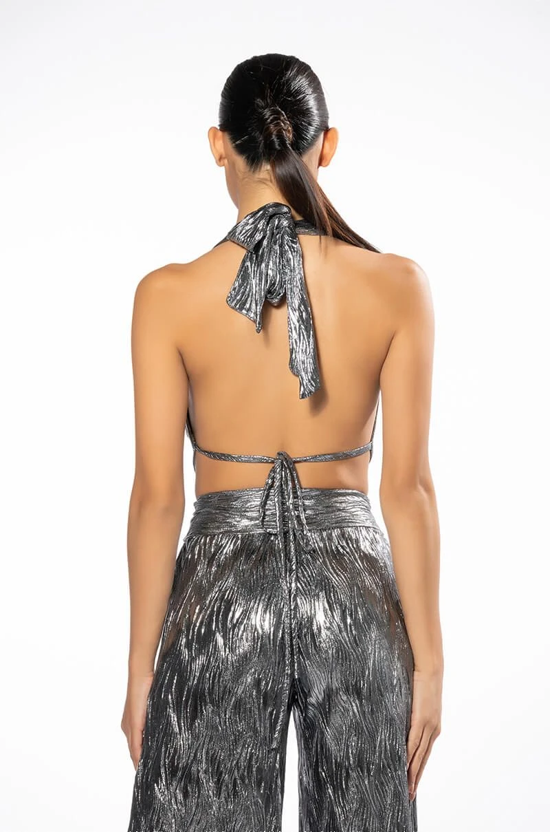 ABOVE ALL METALLIC CROP TOP 7 ABOVE ALL METALLIC CROP TOP - Image 5