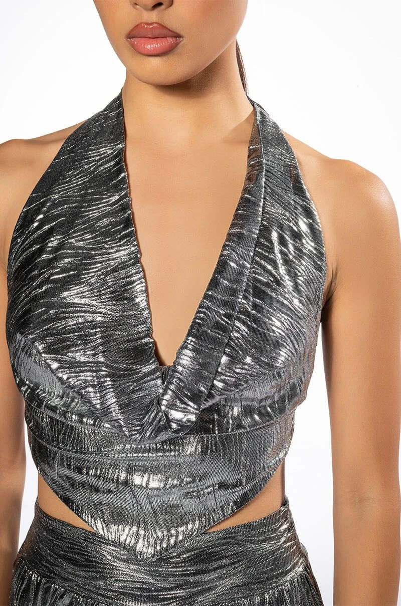 ABOVE ALL METALLIC CROP TOP 8 ABOVE ALL METALLIC CROP TOP - Image 6