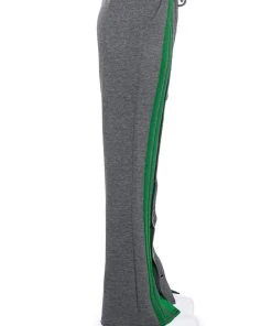 ACQUAINTED SNAP FRONT WIDE LEG SWEATPANT -akira shop acquainted snap front wide leg sweatpant grey 7 7