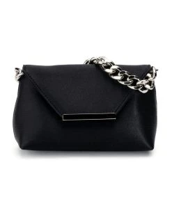 akira shop -akira shop adele black satin purse black 4 4
