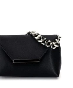 ADELE BLACK SATIN PURSE -akira shop adele black satin purse black 5 5