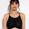 ADMIRE THE ARTWORK MESH UNDERWIRE BRALETTE -akira shop admire the artwork mesh underwire bralette black 1 1