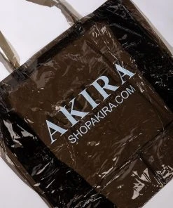 akira shop -akira shop akira pvc xxl shopping bag black clear 3 3