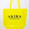 AKIRA PVC XXL SHOPPING BAG -akira shop akira pvc xxl shopping bag neon yellow 2 2