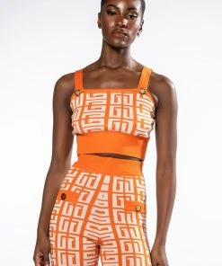 ALI SWEATER BRALETTE TOP -akira shop ali sweater bralette top orange multi 4 4