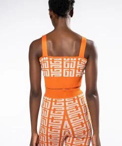 ALI SWEATER BRALETTE TOP -akira shop ali sweater bralette top orange multi 6 6