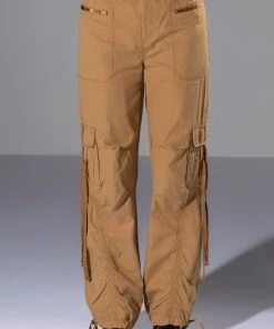 ALL IN A DAYS WORK HIGH RISE CARGO PANT -akira shop all in a days work high rise cargo pant light brown 5 5 c1