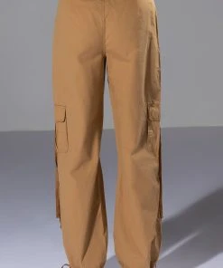 ALL IN A DAYS WORK HIGH RISE CARGO PANT -akira shop all in a days work high rise cargo pant light brown 7 7 c1