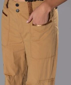 ALL IN A DAYS WORK HIGH RISE CARGO PANT -akira shop all in a days work high rise cargo pant light brown 8 8 c1