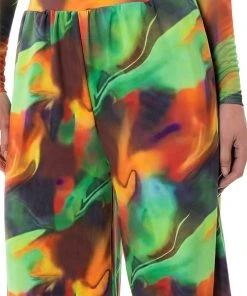 ALL NATURAL WIDE LEG PANT 15 ALL NATURAL WIDE LEG PANT -akira shop all natural wide leg pant green multi 7 7