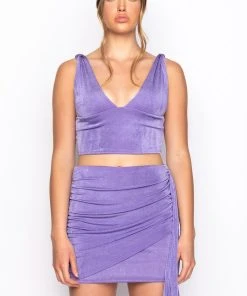 ALL THE GOOD THINGS SLINKY TOP 13 ALL THE GOOD THINGS SLINKY TOP -akira shop all the good things slinky top light purple 4 4