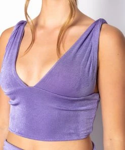 ALL THE GOOD THINGS SLINKY TOP 16 ALL THE GOOD THINGS SLINKY TOP -akira shop all the good things slinky top light purple 7 7