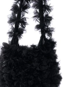 ALL TIME HIGH 3D FLORAL HOBO BAG -akira shop all time high 3d floral hobo bag black 4 4