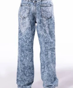 ALWAYS FIRST STRAIGHT FIT ACID WASH JEANS -akira shop always first straight fit acid wash jeans medium blue denim 5 5