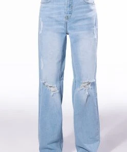 ALWAYS FIRST STRAIGHT FIT JEANS -akira shop always first straight fit jeans light blue denim 3 3