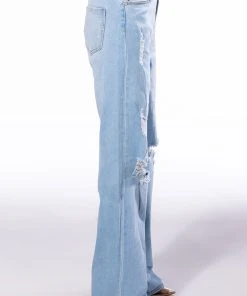 ALWAYS FIRST STRAIGHT FIT JEANS -akira shop always first straight fit jeans light blue denim 4 4