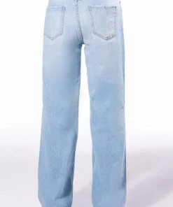 ALWAYS FIRST STRAIGHT FIT JEANS -akira shop always first straight fit jeans light blue denim 5 5