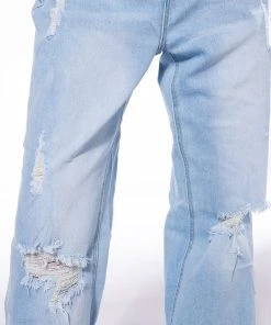 ALWAYS FIRST STRAIGHT FIT JEANS -akira shop always first straight fit jeans light blue denim 6 6