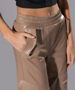 ALWAYS WINNING FAUX LEATHER CARGO PANTS IN BEIGE 17 ALWAYS WINNING FAUX LEATHER CARGO PANTS IN BEIGE -akira shop always winning faux leather cargo pants in beige beige 8 8