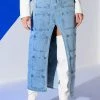 ANGELICA DENIM MIDI OPEN SLIT SKIRT 2 ANGELICA DENIM MIDI OPEN SLIT SKIRT -akira shop angelica denim midi open slit skirt light blue denim 1 1