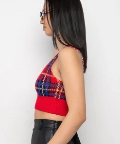 AS IF CROP KNIT BRALETTE 14 AS IF CROP KNIT BRALETTE -akira shop as if crop knit bralette red multi 5 5