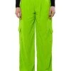 AVRIL TEXTURED WIDE LEG PANT -akira shop avril textured wide leg pant lime 1 1