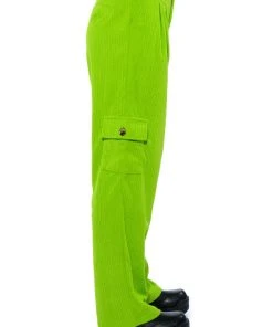AVRIL TEXTURED WIDE LEG PANT 11 AVRIL TEXTURED WIDE LEG PANT -akira shop avril textured wide leg pant lime 4 4