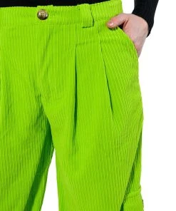 AVRIL TEXTURED WIDE LEG PANT 13 AVRIL TEXTURED WIDE LEG PANT -akira shop avril textured wide leg pant lime 6 6