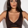BASIC LUXE MOCHA BRALETTE -akira shop basic luxe mocha bralette brown 1 1