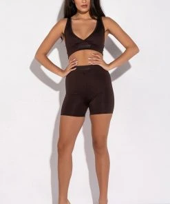 BASIC LUXE MOCHA BRALETTE 12 BASIC LUXE MOCHA BRALETTE -akira shop basic luxe mocha bralette brown 3 3