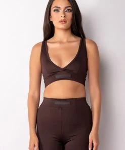 BASIC LUXE MOCHA BRALETTE 13 BASIC LUXE MOCHA BRALETTE -akira shop basic luxe mocha bralette brown 4 4