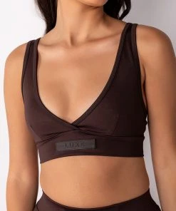 BASIC LUXE MOCHA BRALETTE 16 BASIC LUXE MOCHA BRALETTE -akira shop basic luxe mocha bralette brown 7 7