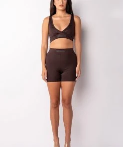 BASIC LUXE MOCHA BRALETTE 17 BASIC LUXE MOCHA BRALETTE -akira shop basic luxe mocha bralette brown 8 8