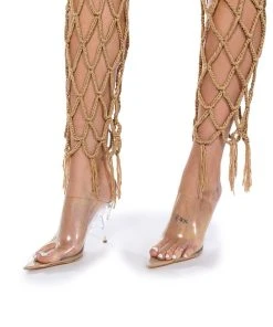 BEACHY KEEN KNIT CUTOUT PANTS 11 BEACHY KEEN KNIT CUTOUT PANTS -akira shop beachy keen knit cutout pants mocha 7 7