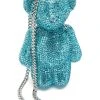 BEARRY CUTE RHINESTONE CLUTCH -akira shop bearry cute rhinestone clutch blue 3 3