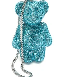 BEARRY CUTE RHINESTONE CLUTCH