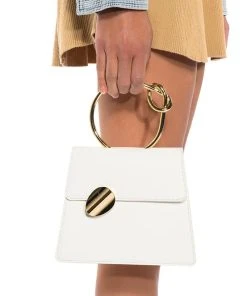 BELIEVE IT OR KNOT CROSSBODY BAG IN WHITE