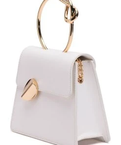 BELIEVE IT OR KNOT CROSSBODY BAG IN WHITE -akira shop believe it or knot crossbody bag in white white 4 4 c1