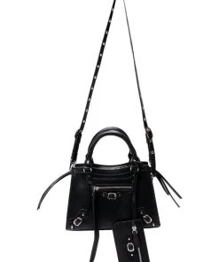 BERNADETTA STRAPPY BLACK BAG