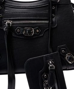 BERNADETTA STRAPPY BLACK BAG -akira shop bernadetta strappy black bag black 4 4