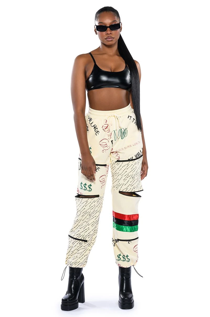 BLACK VILLAGE FOUNDATION ZIPPER DETAIL SWEATPANT 5 BLACK VILLAGE FOUNDATION ZIPPER DETAIL SWEATPANT - Image 3