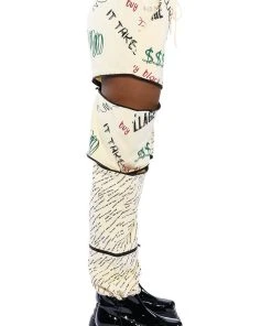 BLACK VILLAGE FOUNDATION ZIPPER DETAIL SWEATPANT 20 BLACK VILLAGE FOUNDATION ZIPPER DETAIL SWEATPANT -akira shop black village foundation zipper detail sweatpant beige multi 8 8