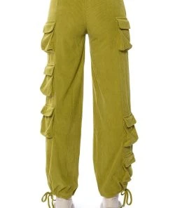 BLAKELY WIDE LEG CARGO PANT -akira shop blakely wide leg cargo pant green 8 8