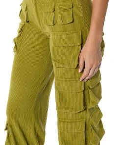 BLAKELY WIDE LEG CARGO PANT -akira shop blakely wide leg cargo pant green 9 9