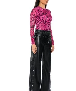 BLESSED MESS SIDE SNAP FAUX LEATHER PANTS 13 BLESSED MESS SIDE SNAP FAUX LEATHER PANTS -akira shop blessed mess side snap faux leather pants black 4 4