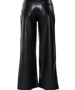 BLESSED MESS SIDE SNAP FAUX LEATHER PANTS 16 BLESSED MESS SIDE SNAP FAUX LEATHER PANTS -akira shop blessed mess side snap faux leather pants black 7 7