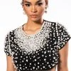 BLING IT ON EMBELLISHED T SHIRT 1 BLING IT ON EMBELLISHED T SHIRT -akira shop bling it on embellished t shirt black 1 1