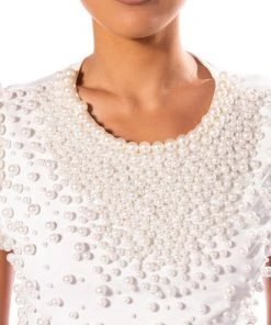 BLING IT ON EMBELLISHED T SHIRT -akira shop bling it on embellished t shirt white 6 6